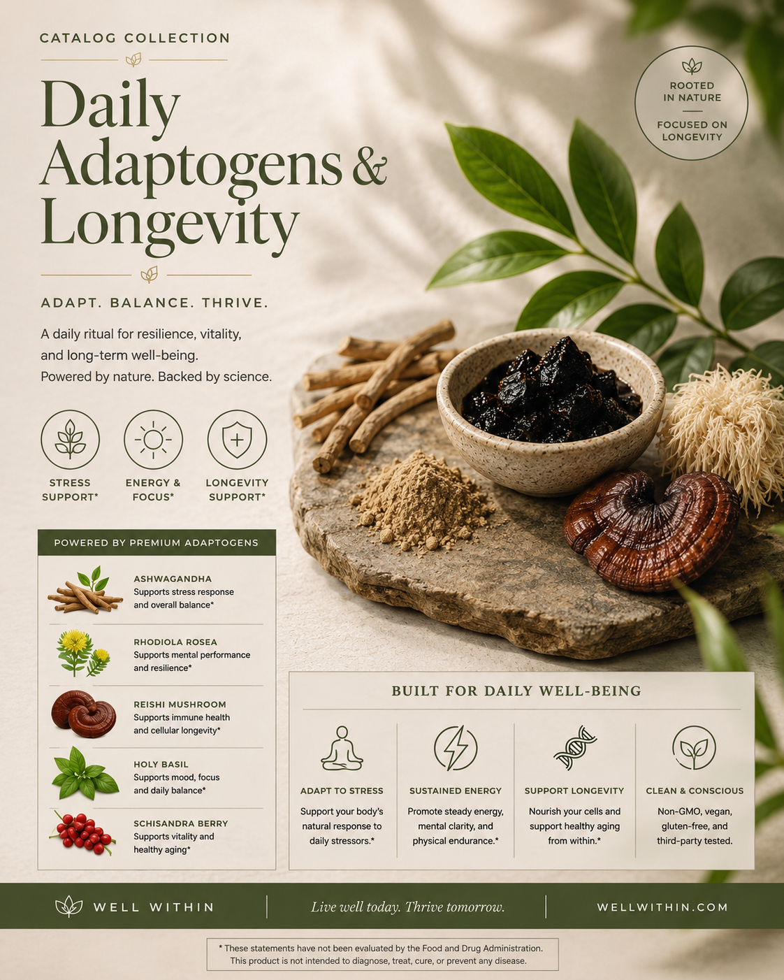 Daily Adaptogens & Longevity