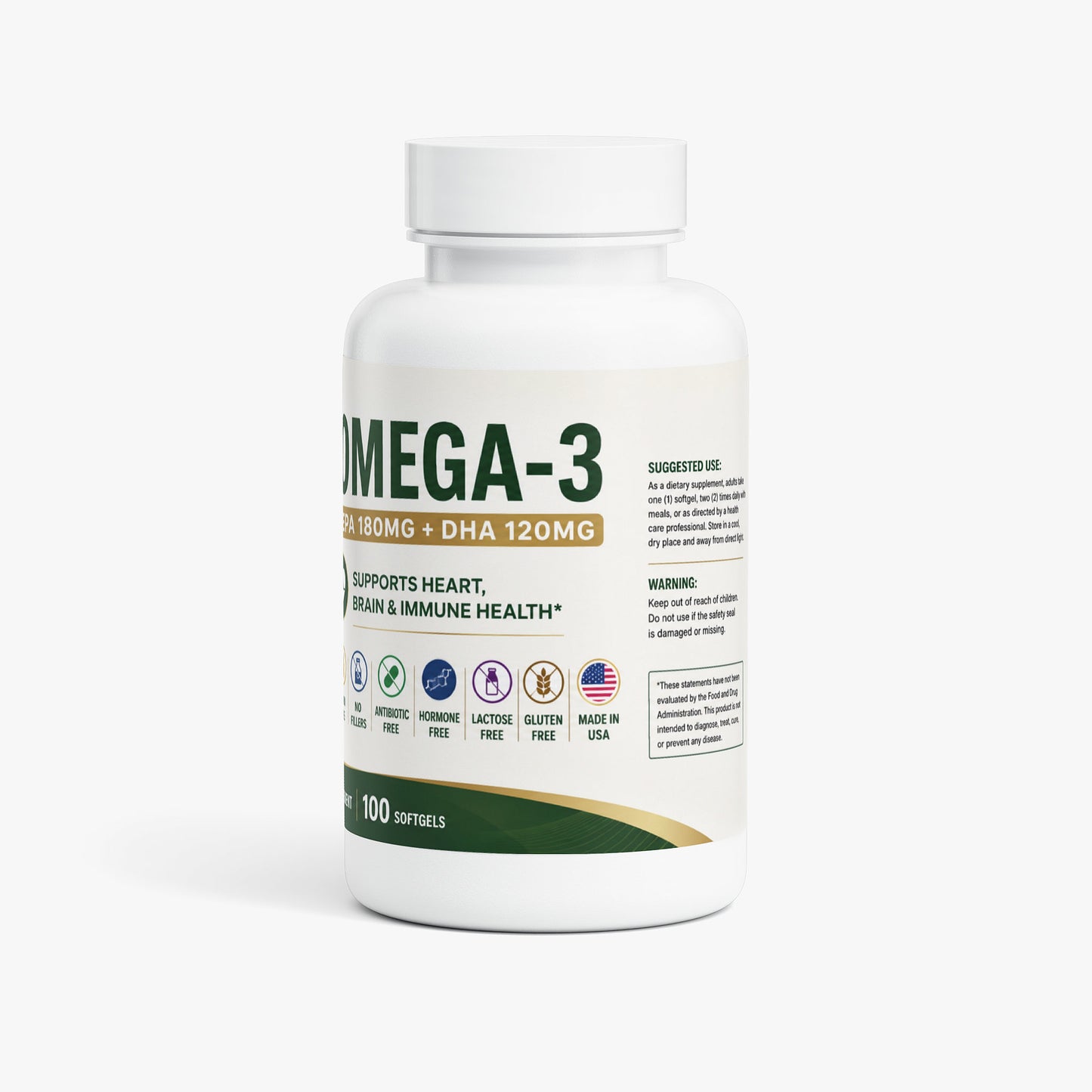Omega-3 EPA 180mg + DHA 120mg