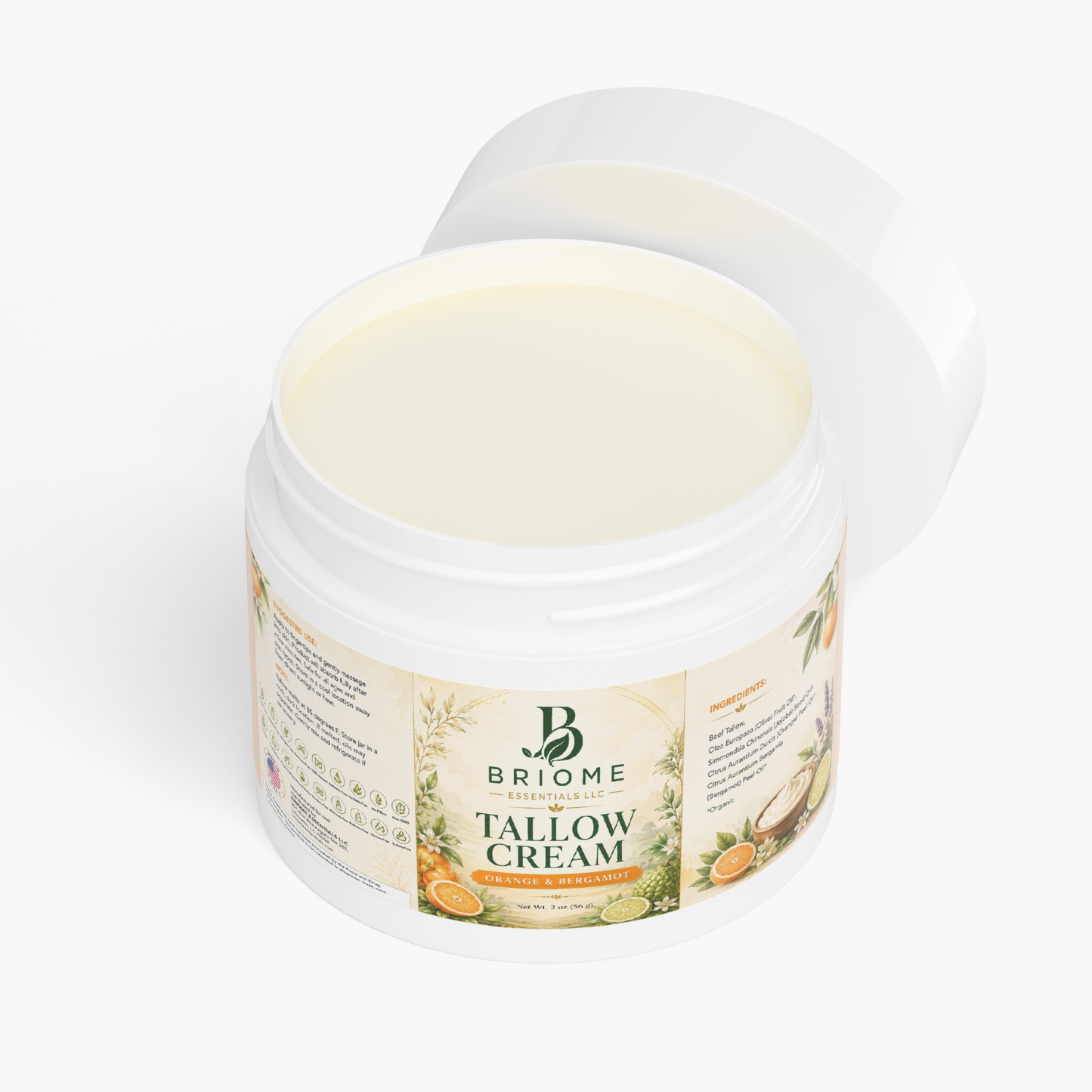 Tallow Cream Orange & Bergamot
