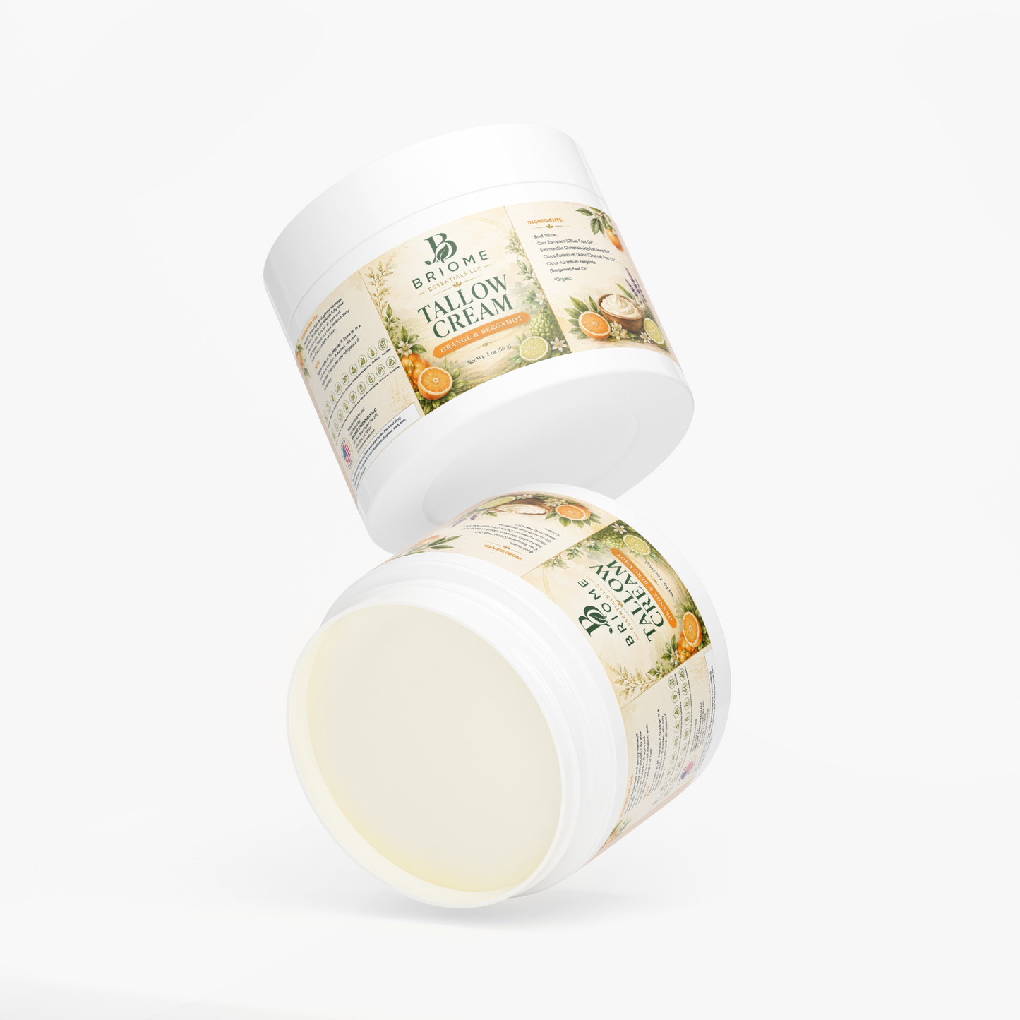 Tallow Cream Orange & Bergamot