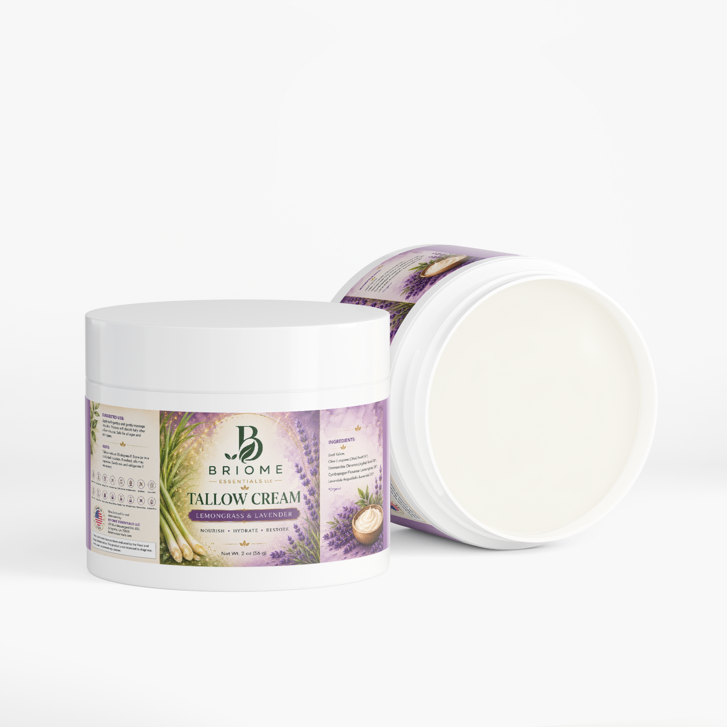 Tallow Cream Lemongrass & Lavender