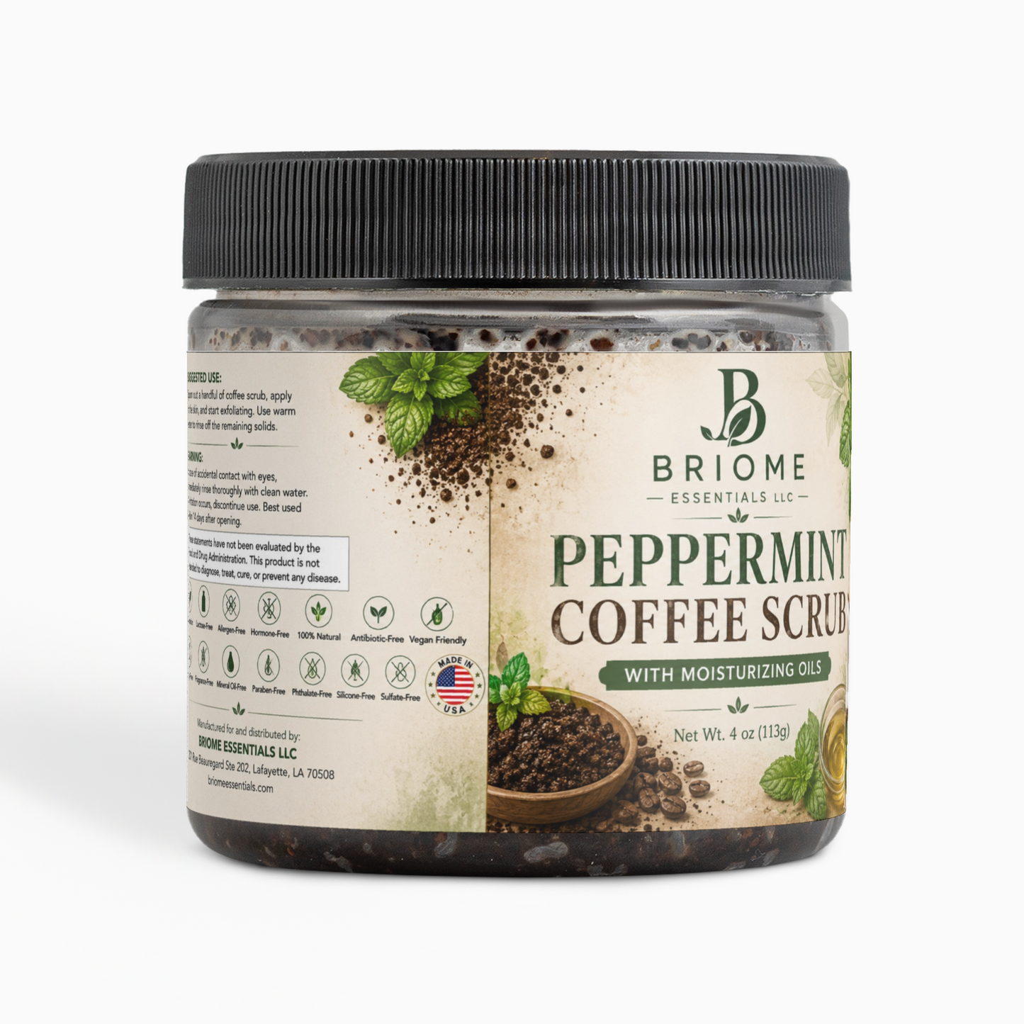 Peppermint Coffee Scrub
