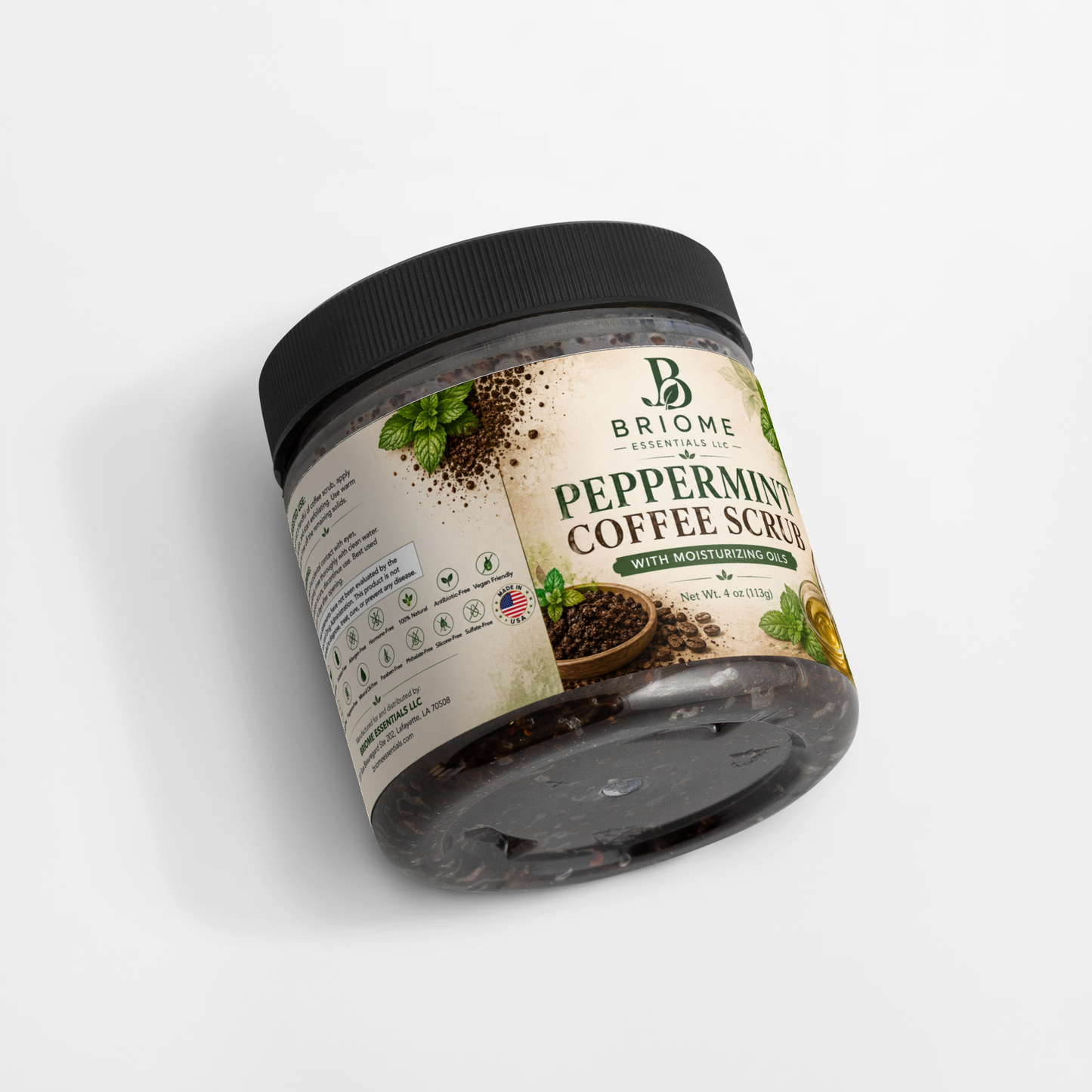 Peppermint Coffee Scrub