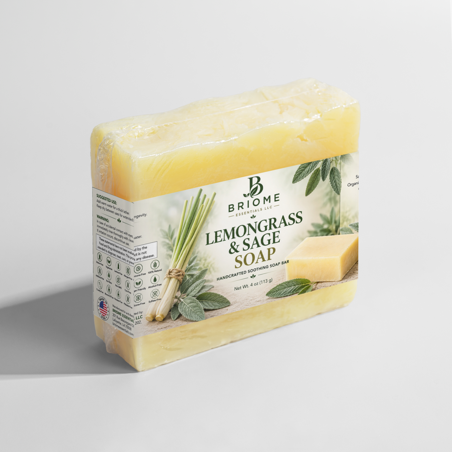 Lemongrass & Sage Soap