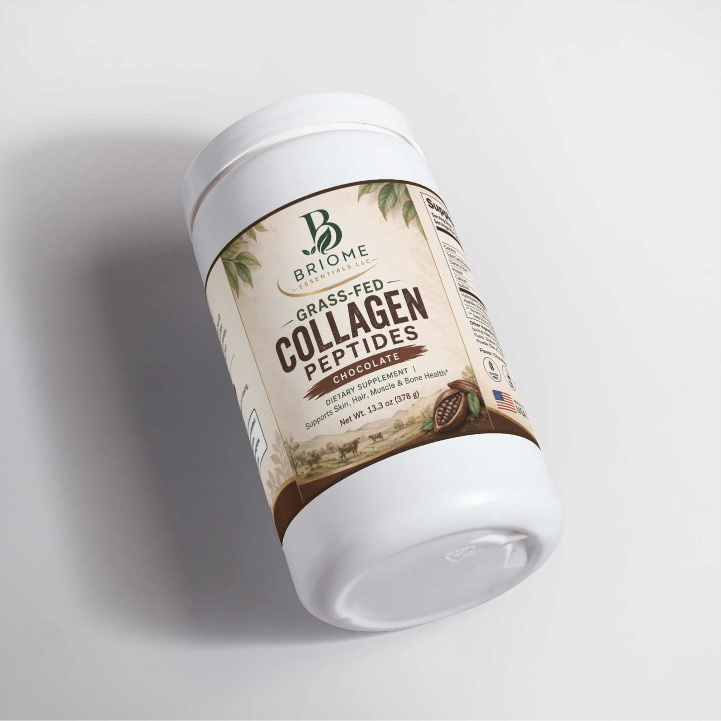 Grass-Fed Collagen Peptides Powder (Chocolate)