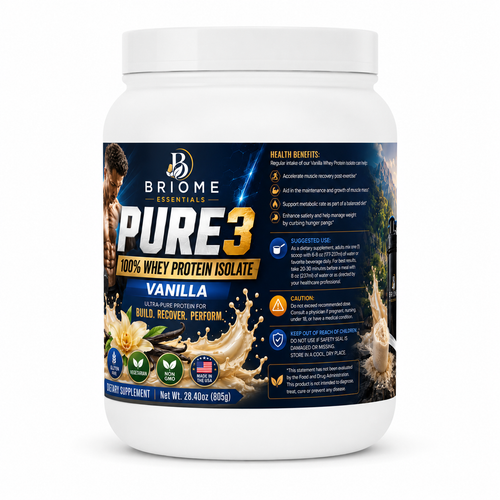 Pure3 100% Whey Protein Isolate (Vanilla)